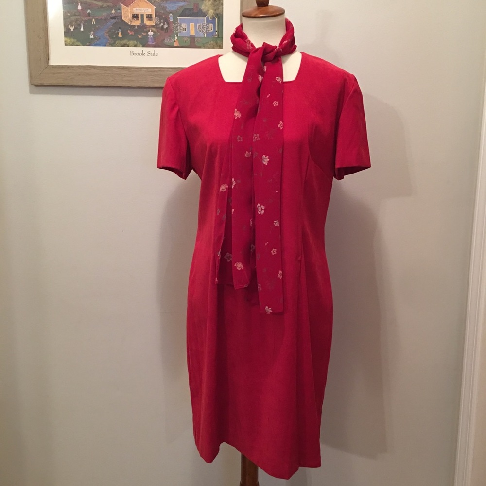 Studio C Career Red Dress